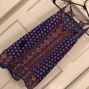 Sleeveless Top Size Medium with Tassels